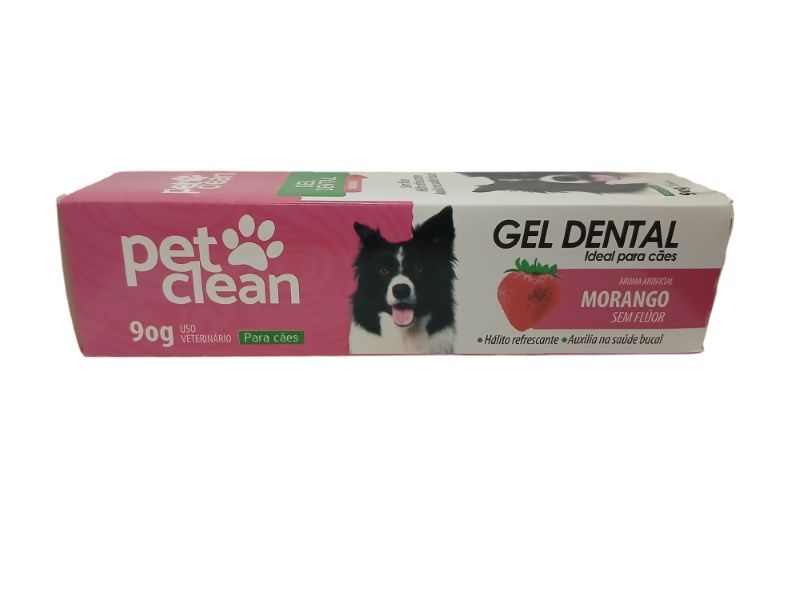 GEL DENTAL MORANGO 90G PET CLEAN