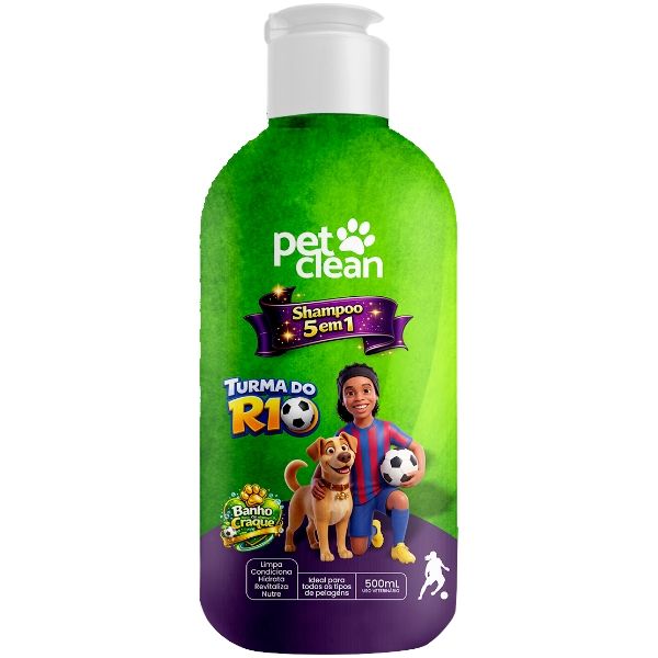 SHAMPOO 5X1 TURMA DO R10 500ML PET CLEAN