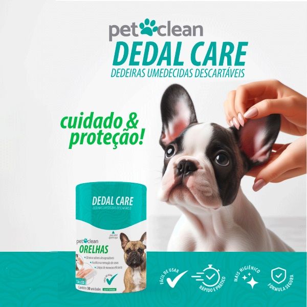 DEDAL CARE ORELHAS 30 UNID PET CLEAN 