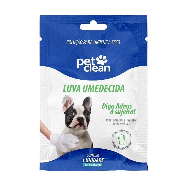LUVA UMEDECIDA PET CLEAN