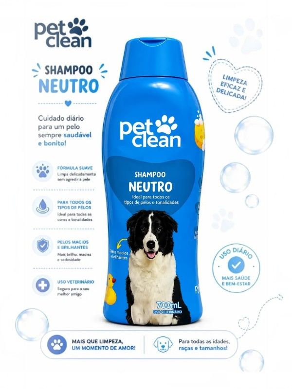 SHAMPOO NEUTRO 700ML PET CLEAN