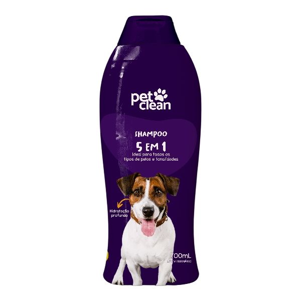 SHAMPOO 5X1 700ML PET CLEAN